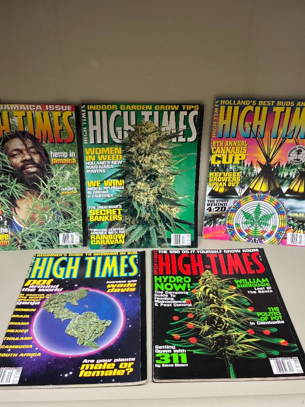 Vintage High Times Magazine Lot of 5 - 1997 Cannabis Counterculture 90s